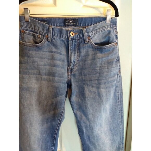 Lucky Brand Denim Jeans Straight Leg Sz 30 X 34 Mid Rise - Picture 2 of 7